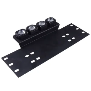Car Modification LED License Plate Light Spotlight Holder LED Auxiliary Fog Lights Dual Color Flashing Spotlights