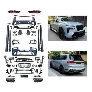 Car Modification Upgrade Front Bumper Side Skirts Rear Bumper Taillights Body Kit for BMW X7 G07 LCI