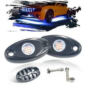 Car Neon Light Underglow System Neon Light for Car Accessories Lamp Atmosphere LED Bar 9Chip