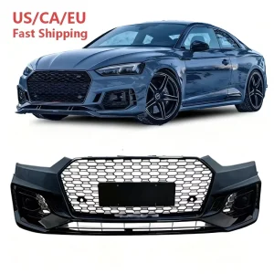 Car Parts A5 S5 B9 Front Bumper RS5 Style Body Kits Conversion Kit With Grill for Audi A5 S5 B9
