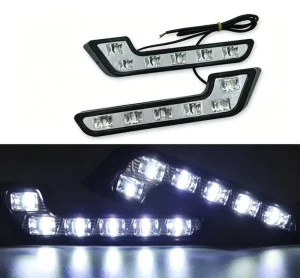 Car Piranha 7 Character L Shaped High Brightness Waterproof 10W 12V 12LED Daytime Running Light