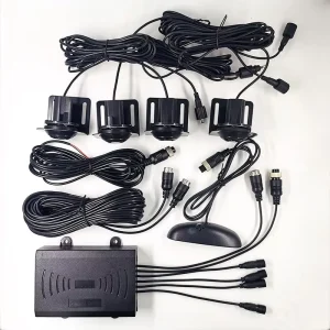 Car Radar Sensor 24V Truck Parking Reversing Waterproof Front Crescent Buzzer Intelligent Cross Border OEM 1 Year