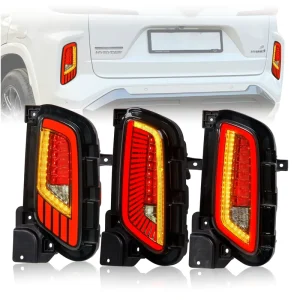 Car Rear Bumper LED Warning Lamp Red Lens Brake Reverse Turn Signal Accessories for Toyota Urban Cruiser Hyryder