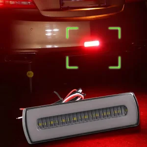 Car Rear Tail Light Waterproof Streamer Reverse Safety Indicator Led Brake Stop Lights Turn Signal Strobe Lamp Universal 12V