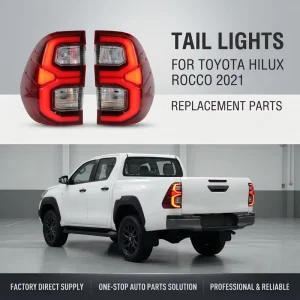 Car Rear TailLight Pickup Rear Lamp Plug and Play Running Brake Signal Lamp Auto Parts Tail Light for Toyota Hilux Rocco