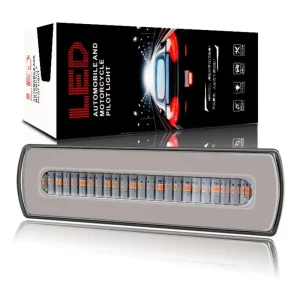 Car Rear Warning Light Reversing Safety Lamp LED Turn Signal Two Color Brake Flow Steering Taillights for Auto Truck