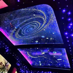 Car Remodeling Decorative Auto Interior Ambient Light Full Sky Star Roof Atmosphere Light Panoramic Sunroof Star Film