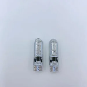 Car Remote Control Indicator RGB Burst T10 LED 6SMD Silicone License Plate Light