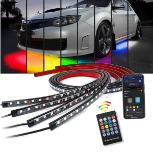 Car Roof Interior Light Laser APP Control 20m Multicolor Decorative Light Vehicle Auto Flexible Strip Light