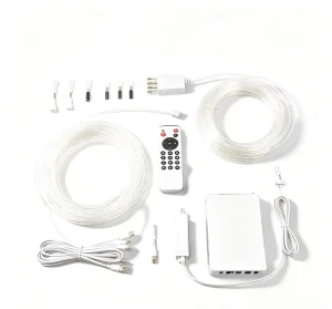 Car Roof Star Light App Remote Control RGBW Glow Fiber Optic Starlight Headliner Kit for Car Interior Decoration