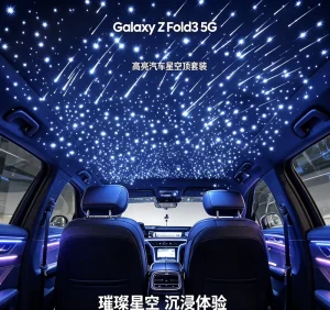 Car Roof Star Light App Remote Control RGBW Glow Fiber Optic Starlight Headliner Kit for Car Interior Decoration