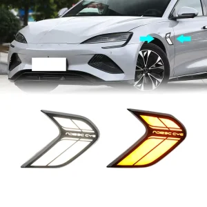 Car Side Fender LED DRL Streamer Turn Signal Light Dual Color Day Running Light Auto Tuning Accessories for BYD Seal