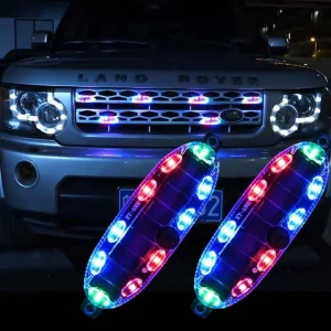 Car Solar LED Warning Sensor Blinking Lights Auto Warning Signal Lamps for Car SUV Off-road Solar Powered LED Lamp for Cars