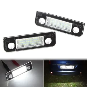 Car Spare Parts 12V 18SMD LED License Plate Lights for Ford Mondeo Mk2 Fiesta Mk5 Fusion Car Lights Accessories