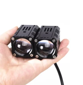 Car Spotlights 40W Led Grille Lights Dual Color Driving Fog Work Light Auxiliary Light for Motorcycle Car Truck