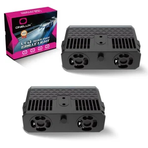 Car Spotlights LED Grille Lights With Fan Driving Fog Lights External Auxiliary Lights Off road Vehicle Truck For Car