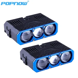 Car Spotlights LED Grille Lights with DRL Dual Fans Driving Fog Work Light External Auxiliary Light for Off road Vehicle Truck