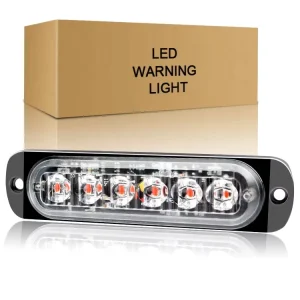Car Strobe Warning Light 6SMD Side Grill Flashing Breakdown Emergency Light LED Truck Trailer Beacon Lamp for Auto Truck SUV