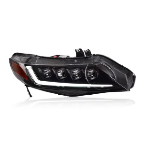 Car Styg Head Lamp for Honda Civic Headlight DRL Projector Lens Dynamic LED Turn signal