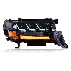 Car Styg Head Lamp for Toyota Land Cruiser Headlights Lexus Design LC200 Headlight LED DRL Auto Accessories