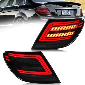 Car Styg for Mercedes Benz W204 Tail Lights C180 C200 C300 LED Tail Lamp DRL Signal Brake Reverse Auto Accessories