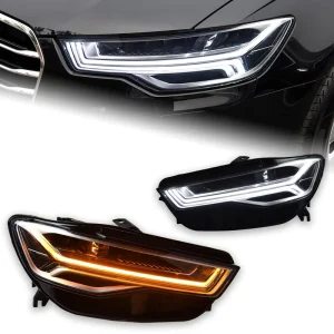 Car Styling Head Lamp for Audi A6 C7 LED Headlight Projector Lens Design Headlights Drl Signal Low High Beam Auto