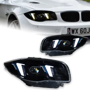 Car Styling Head Lamp for BMW 1 Series E87 Projector Lens Headlights E87i Front Lights Signal Automotive Accessory