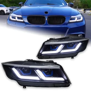 Car Styling Head Lamp for BMW E90 LED Headlight Projector Lens E91 320i Front Lights Signal Automotive Accessory