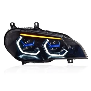 Car Styling Head Lamp for BMW X5 E70 LED Headlights Upgrade New Laser Projector Lens Front Light Dual DRL Turn Signals