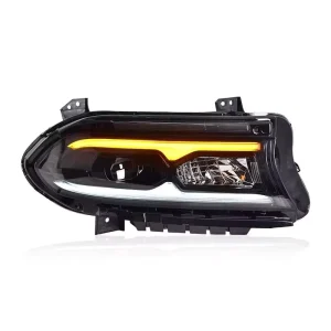 Car Styling Head Lamp for Dodge Charger Headlight Assembly LED DRL Projector Lens Dynamic Accessories