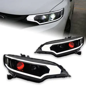 Car Styling Head Lamp for Jazz Fit GK5 LED Headlight High Power Projector Lens Dynamic Signal Drl Auto Parts