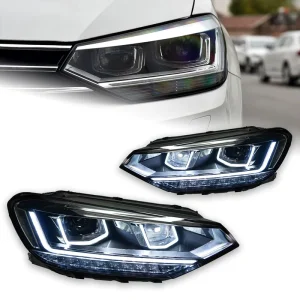 Car Styling Head Lamp for Touran Headlight High Power Projector Lens Dynamic Signal DRL Auto Parts
