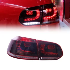Car Styling Tail Lights LED Tail Light Rear Lamp DRL+Brake+Reversing+Signal Assembly for VW GOLF 6 R20