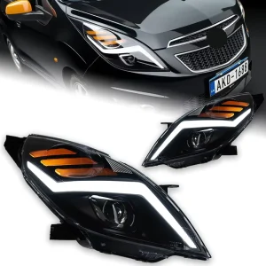 Car Styling for Chevrolet Spark LED Headlight Spark GT Projector Lens Front Lights DRL Signal Automotive Accessory
