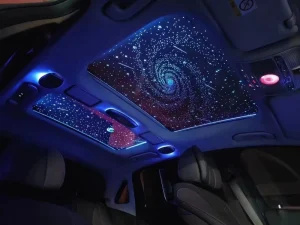 Car Sunroof LED Starry Sky Film Panoramic Roof Sticker Interior Ambient Light Decoration Auto Accessories DIY Upgrade Universal