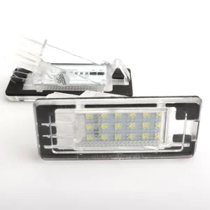 Car Super Bright LED License Plate Lights Focus Waterproof ABS Registration Lamp for Duster Energy Saving 12V 3W