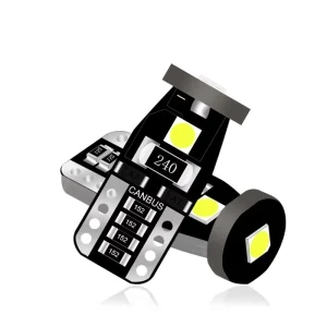 Car T10 W5W 194 168 LED Bulbs Wedge 3030 3SMD Interior Lights 12V License Plate Light Clearance Turn Signal Width Lighting