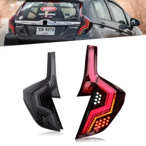 Car Tail Lamp Assembly Modified LED Taillight Running Lights Brake Lights Turn Signal for Honda Jazz Fit GK5