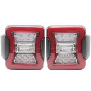 Car Tail Lamp Modified LED Taillights Brake Turn Signal Reverse Light Rear Taillight for Jeep Wrangler JK Upgrade JL