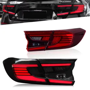 Car Tail Lamp Tail Light Modified LED Taillight Turn Signal Lamp Brake Light for Honda 10th Accord