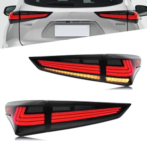 Car Tail Lights for Toyota Highlander Taillight LED Car Tail Lamps Daytime Running Lights Dynamic Turn Signals