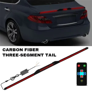 Car Tailgate Light Bar 120cm 130cm LED Strip for Pickup Trailer SUV Full Function Brake Reverse Turn Signal Tail Lamp Waterproof