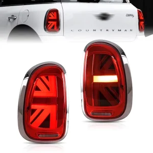 Car Taillight Lamps Assembly Upgrade Flag Design LED Dynamic Auto Tail Lamp Accessories for Mini Countryman R60