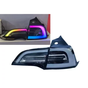 Car Taillight for Tesla Model Y Taillights 3 Rear Lamps RGB LED Tail Lights for Tesla Model Y Accessories Auto Parts