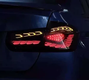 Car Taillights LED Dragon Scale Running Water Turning Tail Lights for BMW 3 Series F30