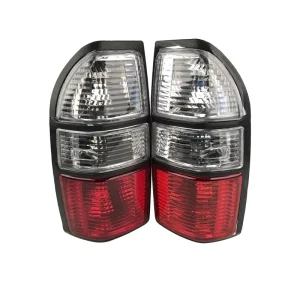 Car Taillights Rear Lights KZJ95 Fj90 Lc90 Fj95 3400 Red and White for Toyota Prado Brake Lamp