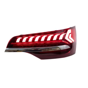 Car Taillights for Audi Q7 4L Upgrade Styling LED Auto Assembly Through Light Dynamic Flowing Rear Tail Lamp