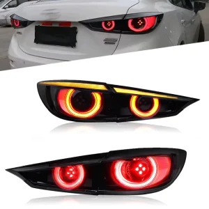 Car Taillights for Mazda Axela Modified LED Taillights with Flowing Light Decoration LED DRL