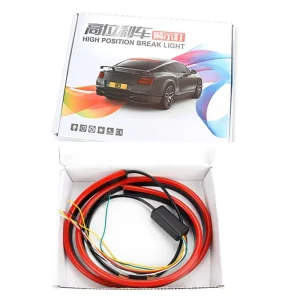 Car Third Rear Tail High Mount Stop Lamp Auto Flashing Red Color 12v Running Signal Turn Brake Light