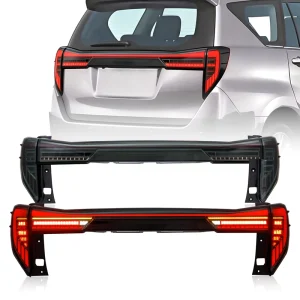 Car Trunk Lamp Three Piece Taillights Assembly Upgrade for Toyota Innova Tailgate Hatch Cross Tail Brake Stop Lamp